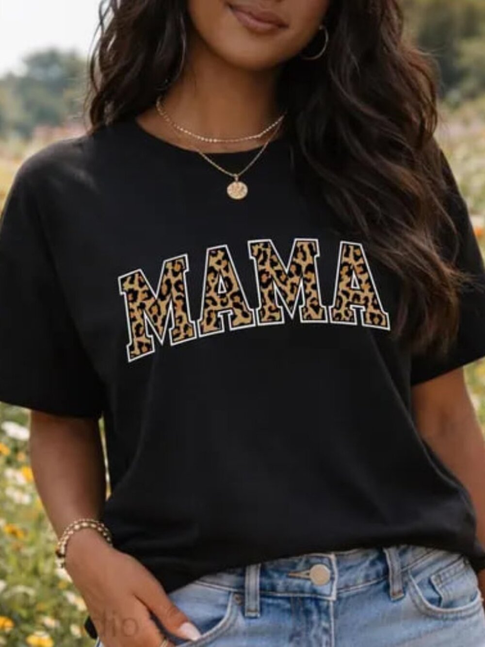 Mama Leopard Print Shirt, Mothers Day Gift Shirt, Graphic Mom Tee